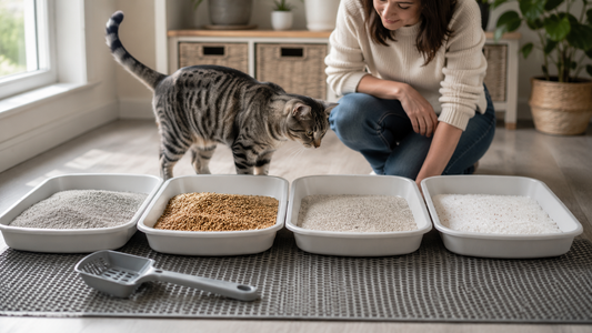 Pacha Litter comparison of the best cat litter types for odour, dust, tracking and everyday use in a British home