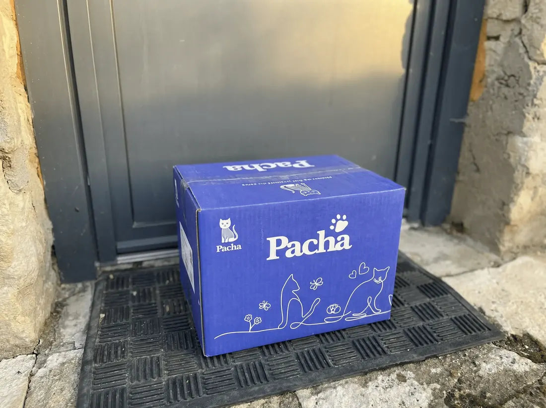 Pacha box on the doorstep